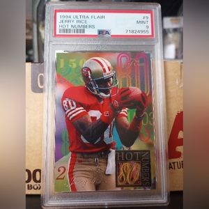 Jerry Rice 1994 Ultra Flair Hot Numbers PSA 9 San Francisco 49ers